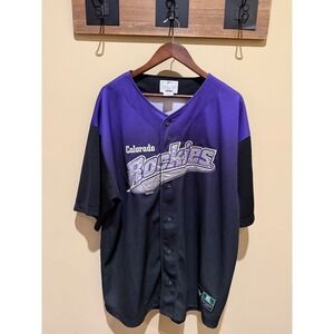 Vintage‎ Colorado Rockies MLB Jersey Black Size XL